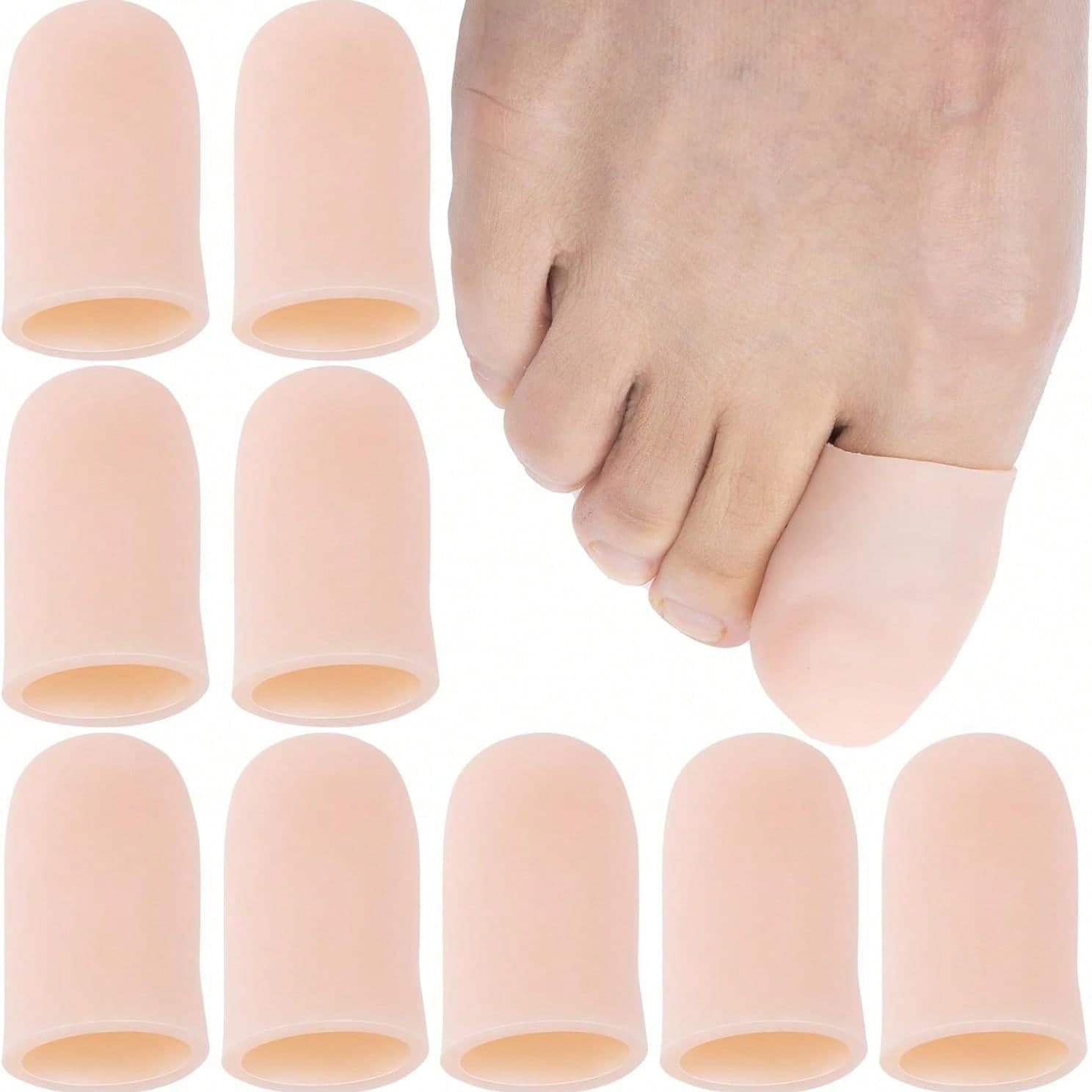 4 pezzi/8 pezzi/16 pezzi Ditali in silicone riutilizzabili con cuscinetti in gel, elastici e confortevoli, adatti per sport, giardinaggio, lavoro,