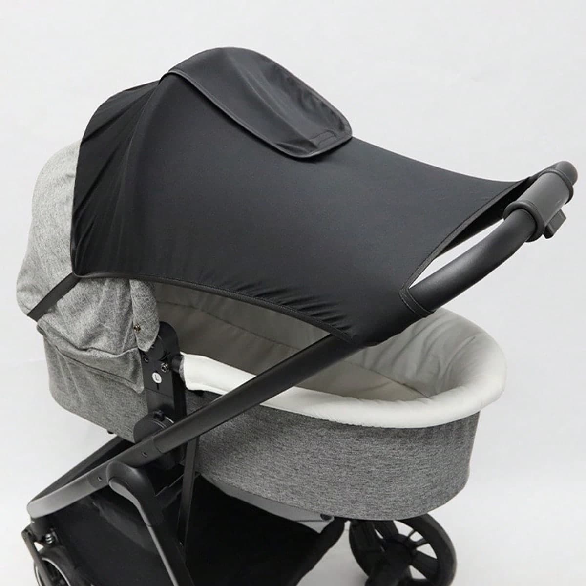 1 pezzo Parasole per passeggino neonato, facile installazione, tettuccio con protezione UV e finestra opzionale