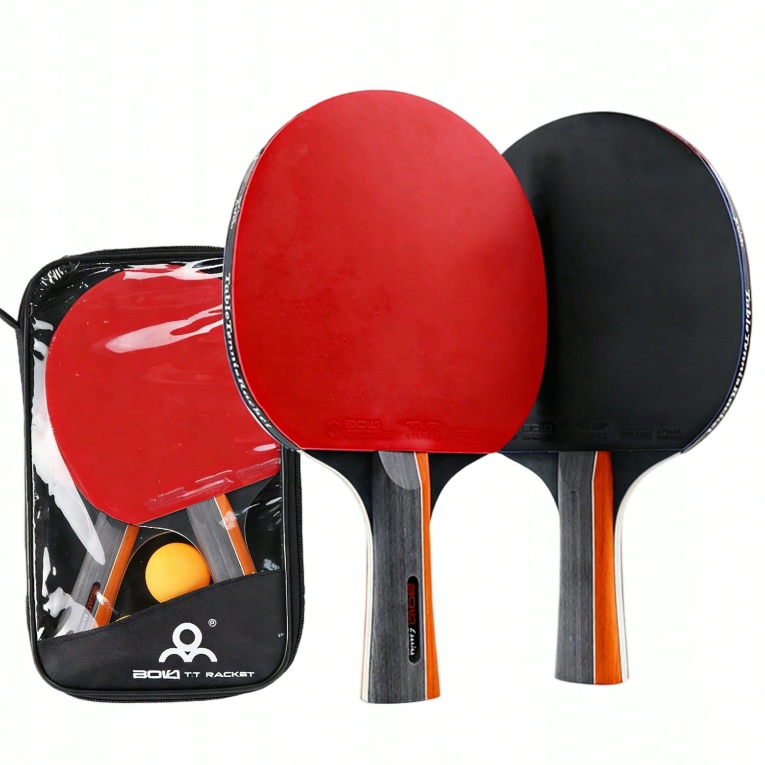 Racchetta da ping-pong + custodia protettiva (set professionale)
