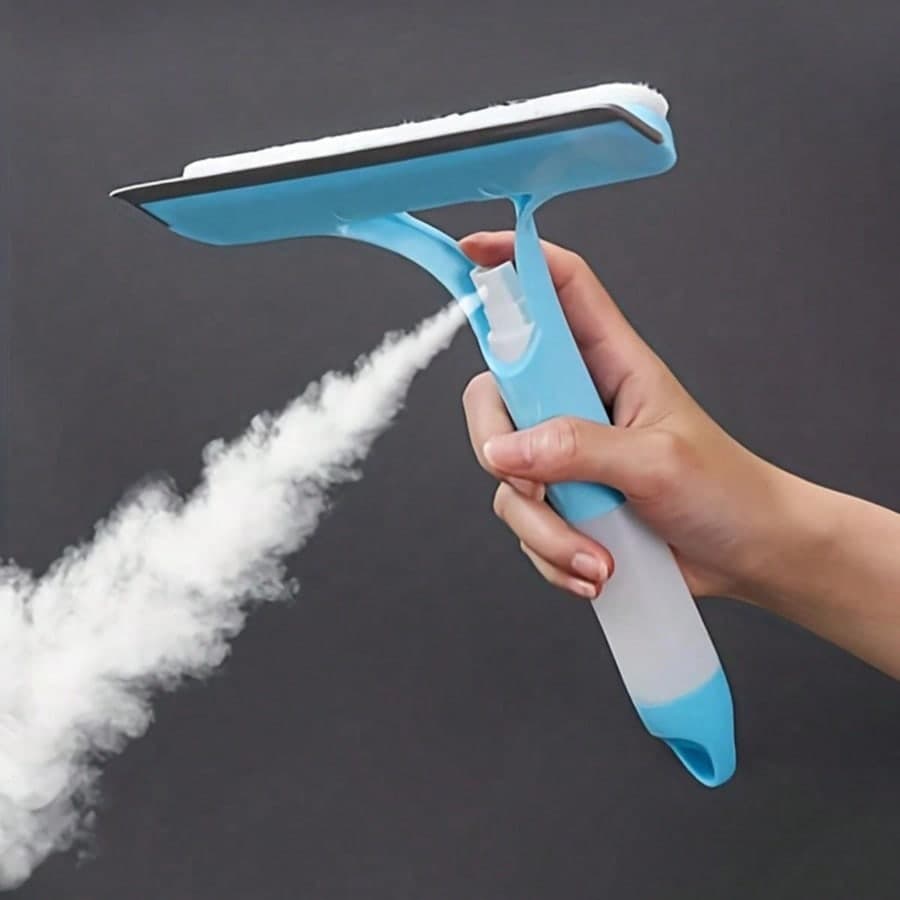 1 pezzo Tergi-vetro 3-in-1 con flacone spray, tergi-vetro manuale multifunzione per spruzzare, pulire e raschiare, adatto per finestre, parabrezza