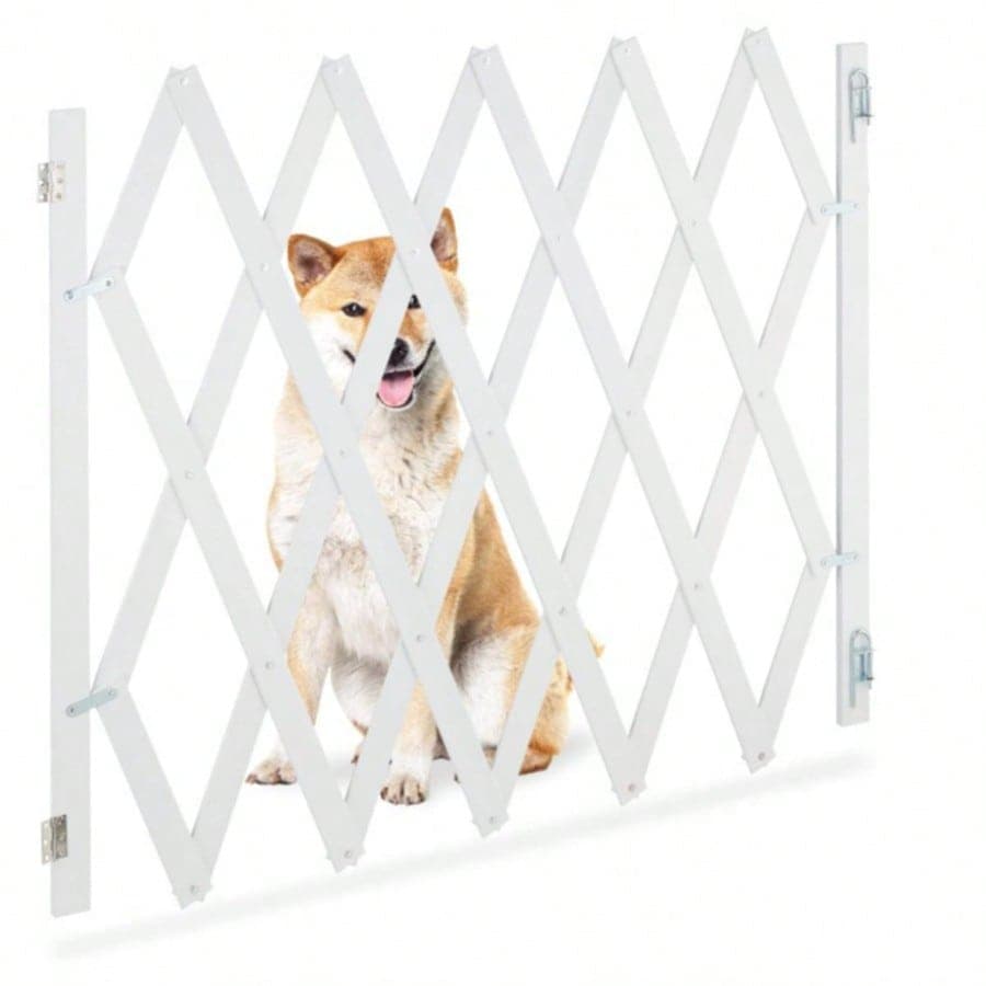 Recinto per animali in bambù, installazione senza foratura, larghezza regolabile liberamente, design a diamante cavo per una buona ventilazione,