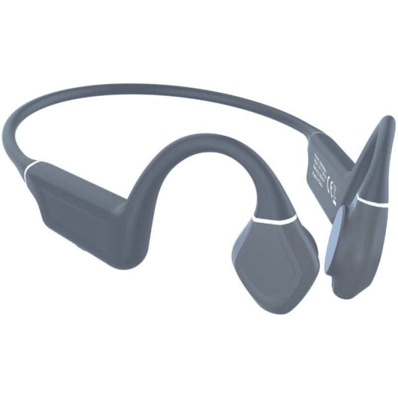 Leotec Auricolari Conduzione Ossea Kuri Grigio - Batteria 180mah - Ipx5 - Chiamate
