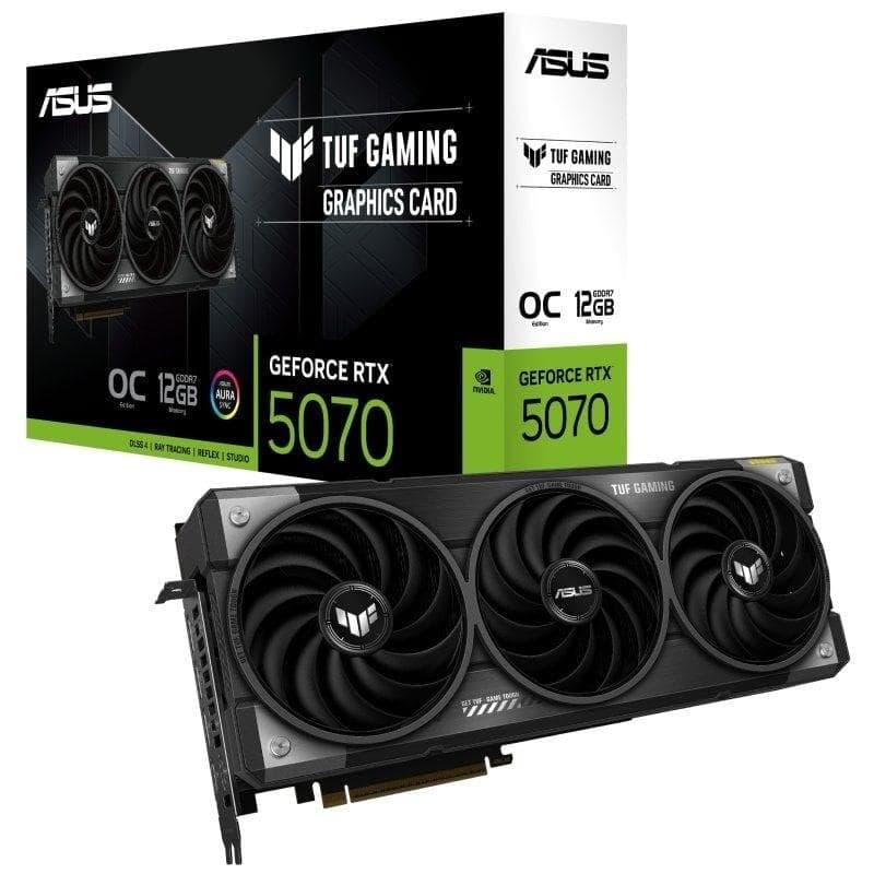 Scheda Grafica ASUS TUF Gaming GeForce RTX 5070 OC 12GB GDDR7 Reflex 2 RTX AI DLSS4