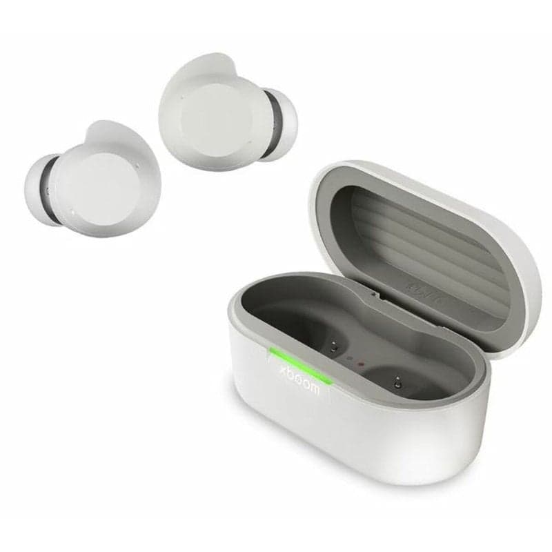 Cuffie Bluetooth LG xboom Buds con cancellazione attiva del rumore, bianche
