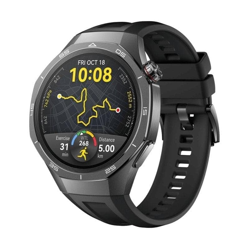 Huawei WATCH GT5 Pro GPS NFC 46mm AMOLED Titanio Nero M IP69K SpO2 Cardiofrequenzimetro