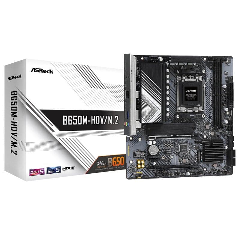 Scheda madre Asrock B650 Micro ATX Socket AM5 DDR5 PCIe 4.0 RAID USB 3.2 2.5GbE