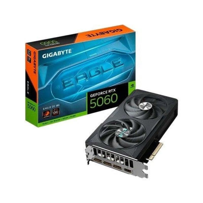 Scheda Grafica Gigabyte GeForce RTX 5060 EAGLE OC 8GB GDDR7 Reflex 2 RTX AI DLSS4