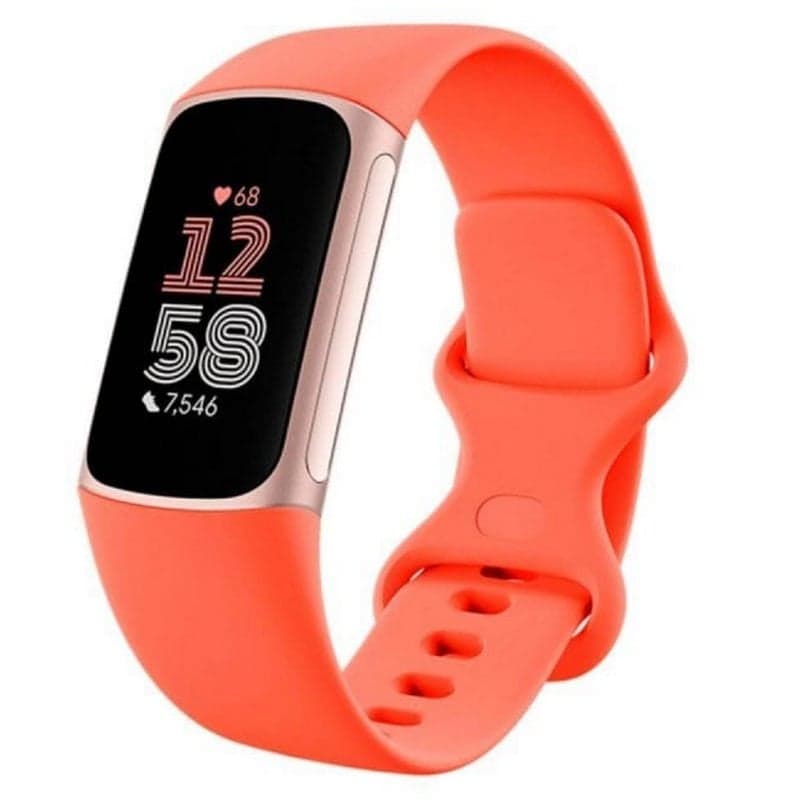 Fitbit Charge 6 Bracciale Attività AMOLED GPS NFC Impermeabile Coral Oro