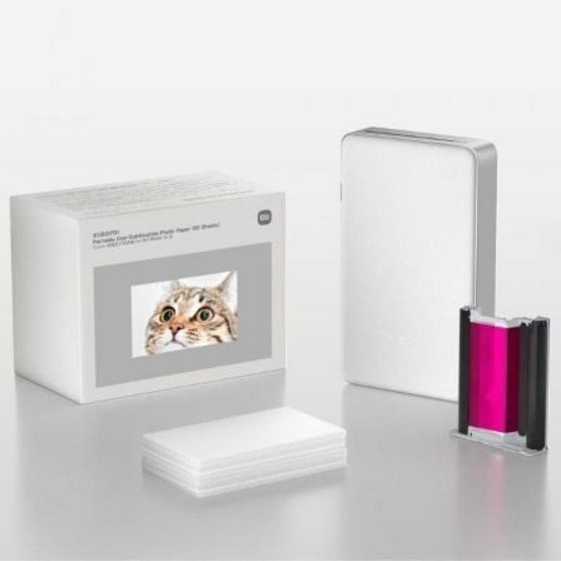 Carta Fotografica Xiaomi Portable Dye-Sublimation 5 x 7,6 cm 50 Fogli