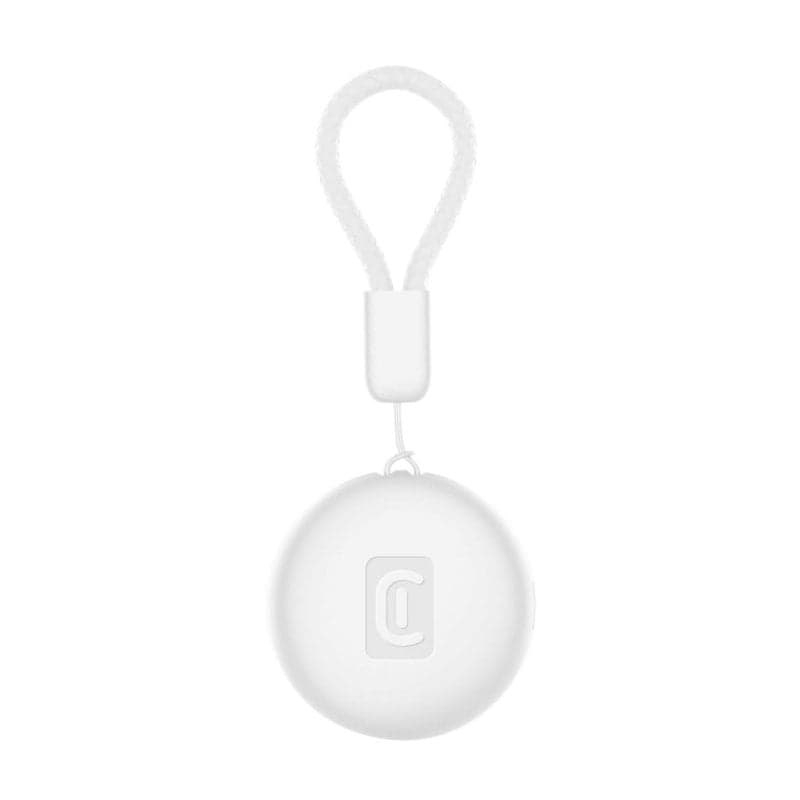 Localizzatore Cellularline Tracy Tag Compatibile Apple Find My IP65 Batteria 1 anno Bianco