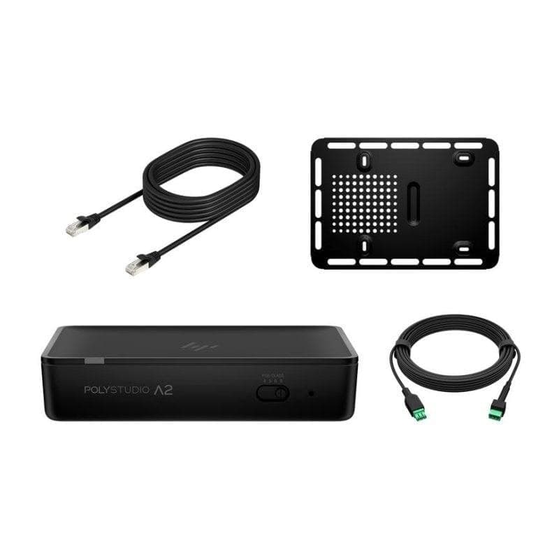 Accessorio videoconferenza Poly Studio A2 Bridge Ethernet Plug and Play nero