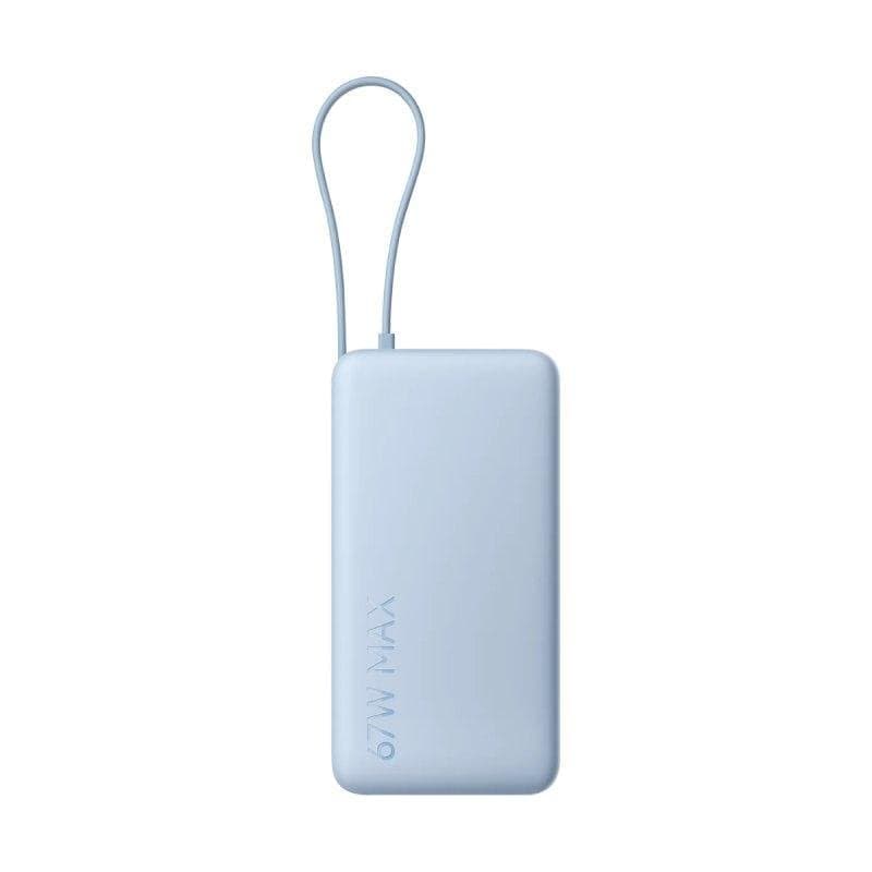 Power Bank Xiaomi 67W 20000mAh Ice Blue con cavo integrato e display digitale