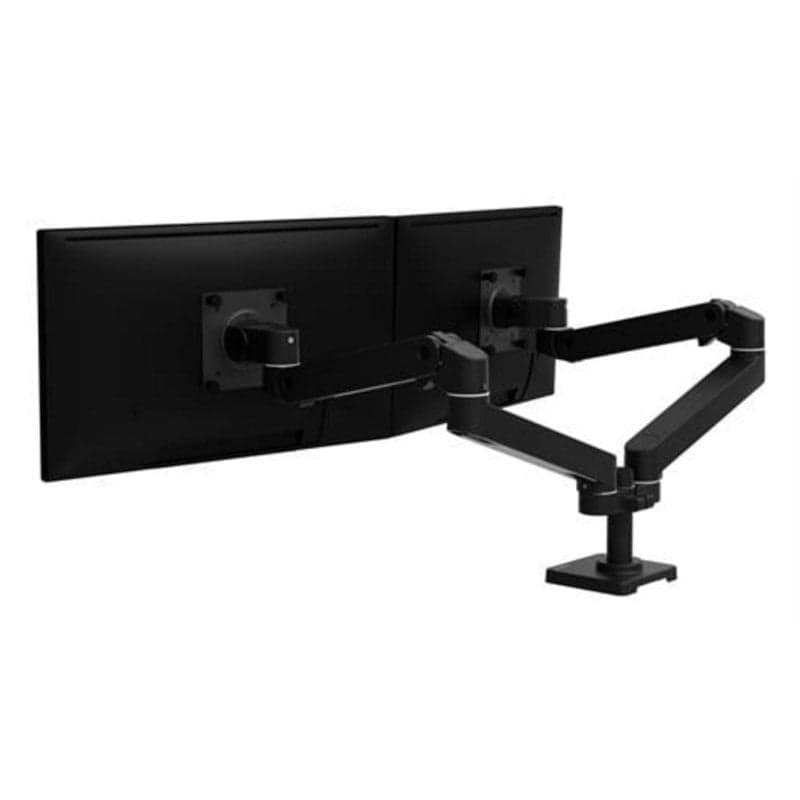 Ergotron 45-686-292 Supporto Monitor Doppio Braccio Scrivania 2x 27" VESA 75x75 a 100x100 Max 20kg