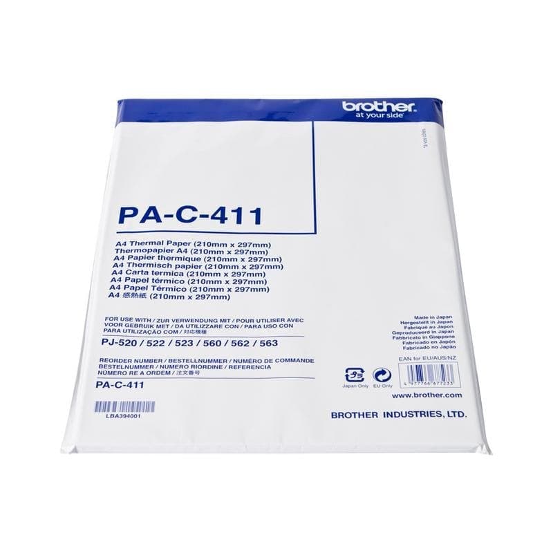 Carta termica Brother PAC411 A4 100 fogli alta qualità