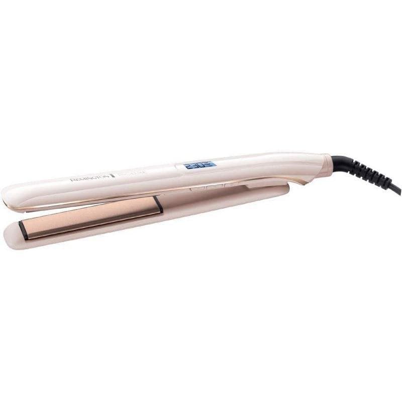 Piastra per Capelli Ceramica Remington ProLuxe S9100 230ºC 9 Impostazioni Spegnimento Automatico Display Bianco