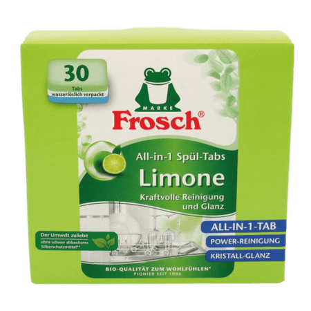 Pastiglie per lavastoviglie Frosch All-in-1 al limone - 30 pezzi