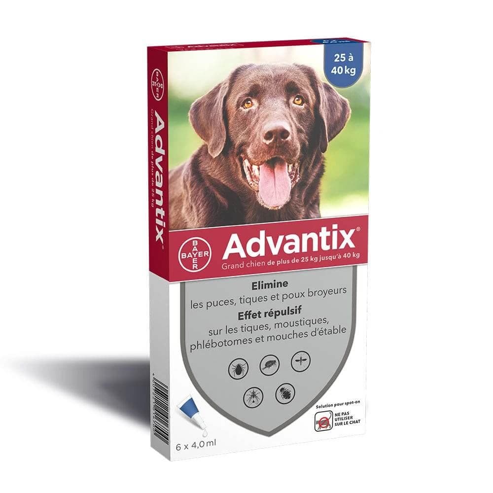 Advantix Pipette per Cani Grandi Da 25 A 40kg X6