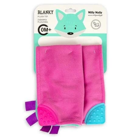 Pannolino sensoriale Blanky con accessori, rosa, 0 mesi+, Milly Mally