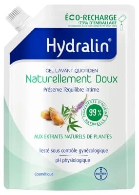Hydralin Gel detergente quotidiano delicato e naturale, ricarica ecologica da 400 ml