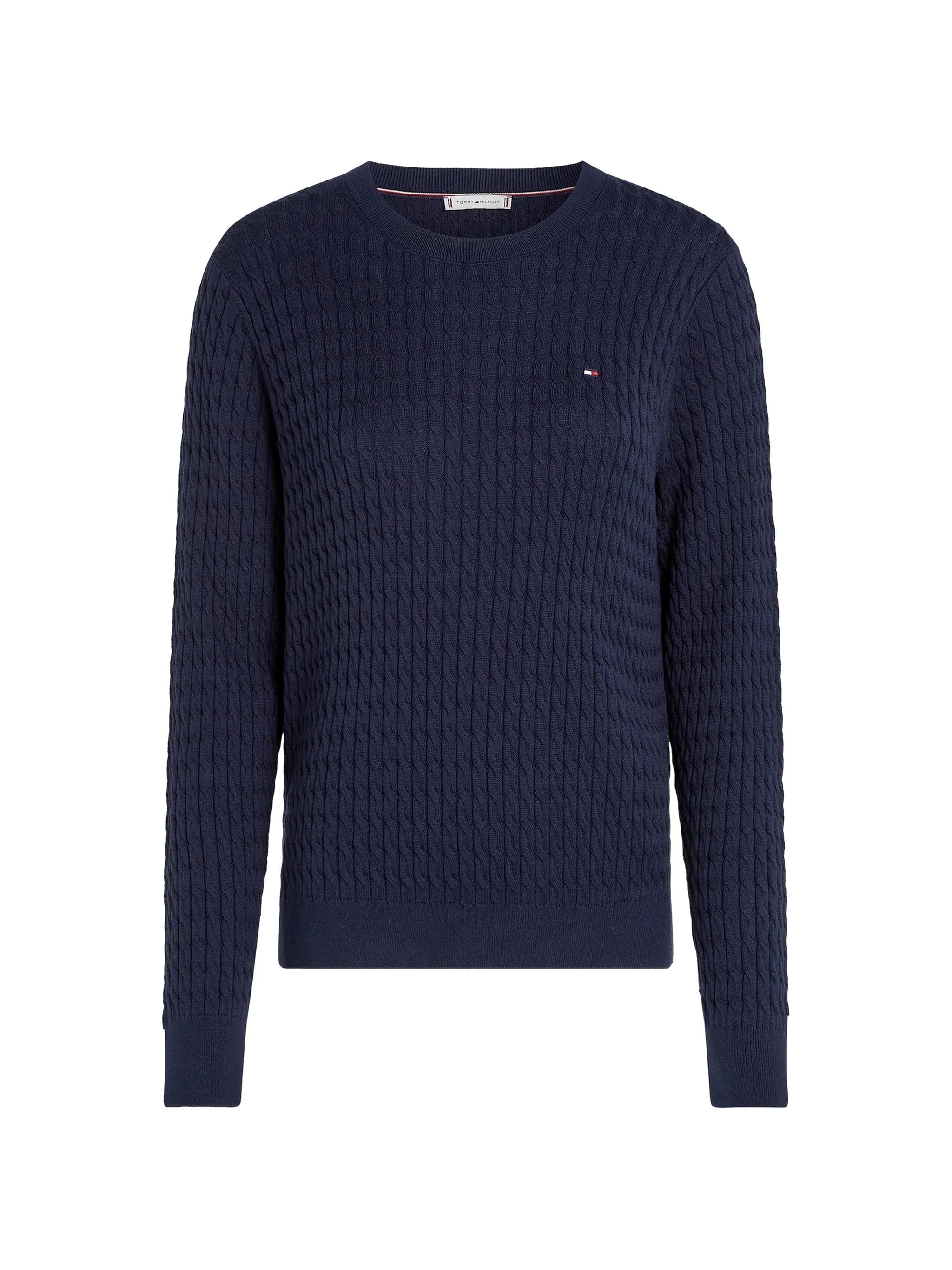 TOMMY HILFIGER Co Cable Fine Gg C-Nk Ls Sweater