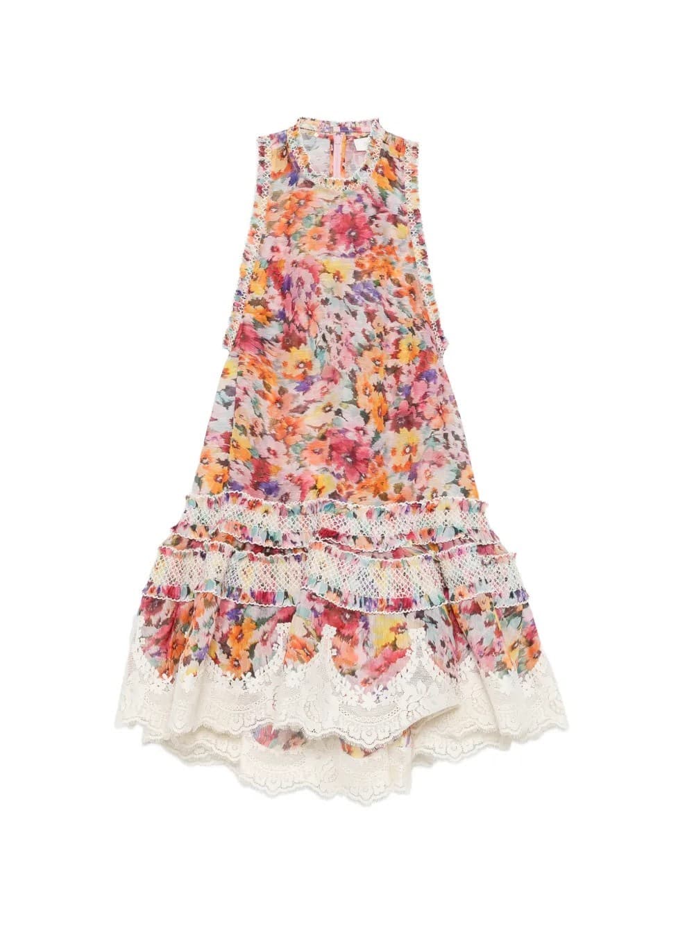Zimmermann Luna Shirred Lantern Dress