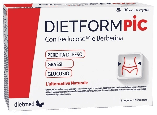 DietFormPic, Integratore Alimentare, 30 Capsule Vegetali