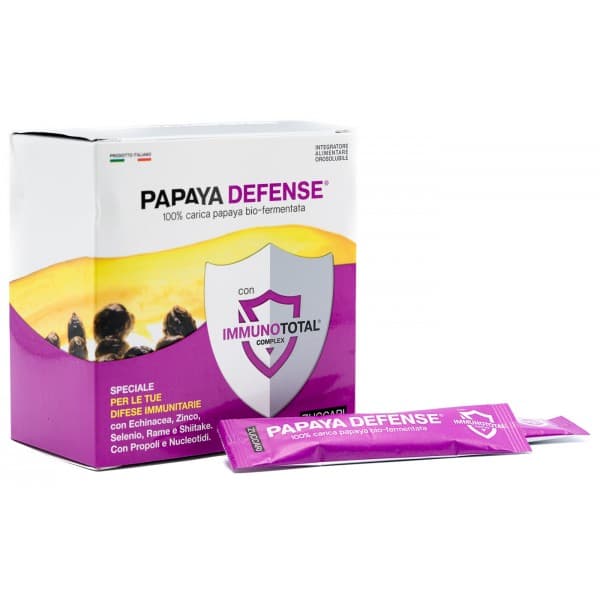 Zuccari - Papaya Defense 30 bustine per Difese Immunitarie - Integratore Naturale