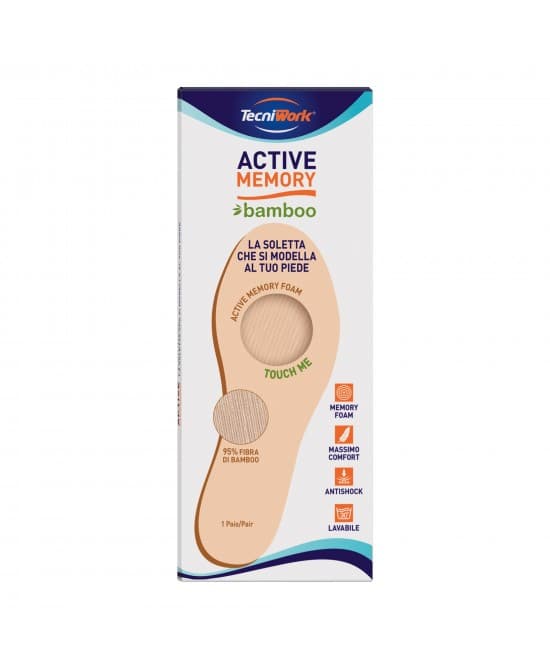 ACTIVE Memory Soletta Bamboo 44 - Comfort Naturale per i Tuoi Piedi