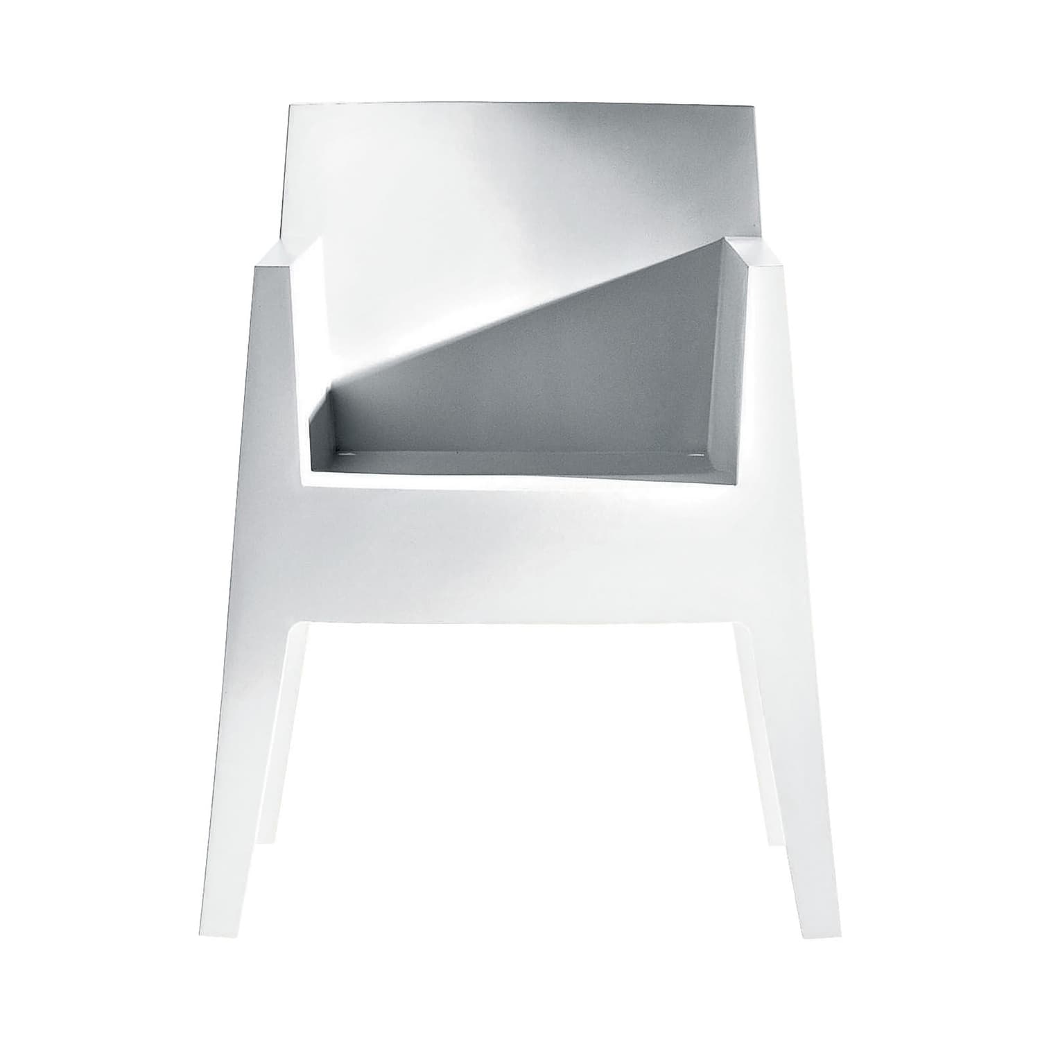 Driade - Poltrona impilabile Toy - Bianco - Polipropilene - Designer Philippe Starck