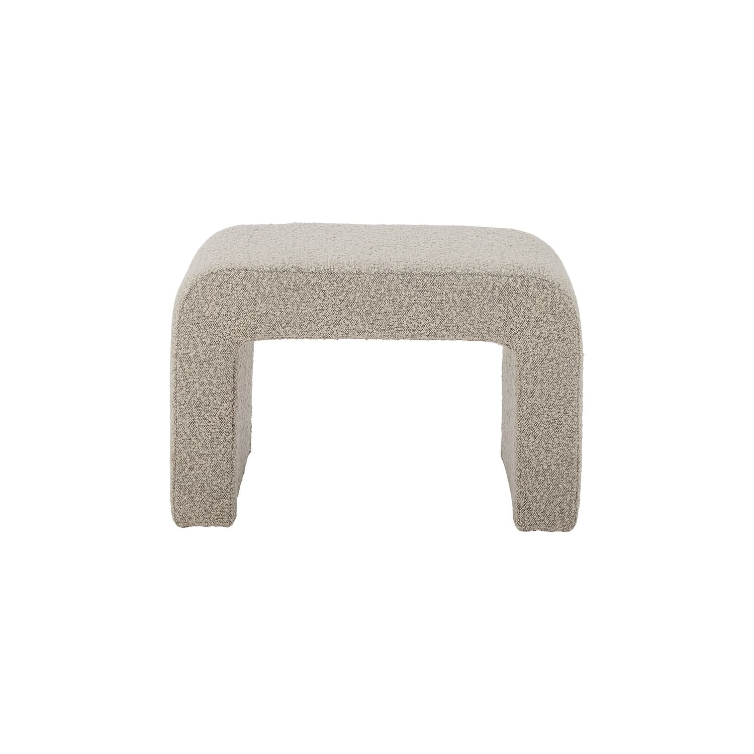 Bloomingville - Pouf Bobbie - Beige - Tessuto bouclé