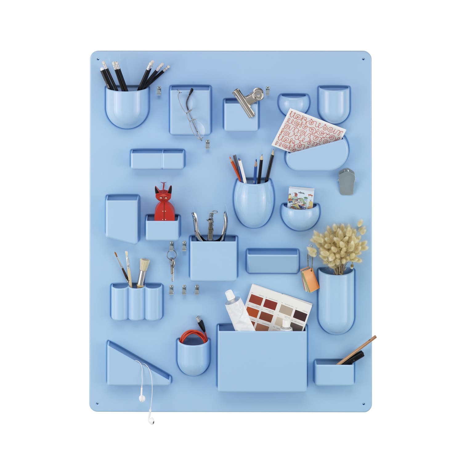 Vitra - Portaoggetti da parete Uten. Silo - Blu - ABS riciclato - Designer Dorothee Becker
