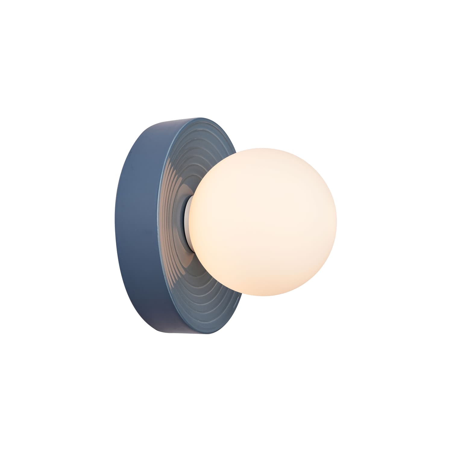 ELEMENTS LIGHTING - Lampada da parete Alicia - Blu - Vetro opalino