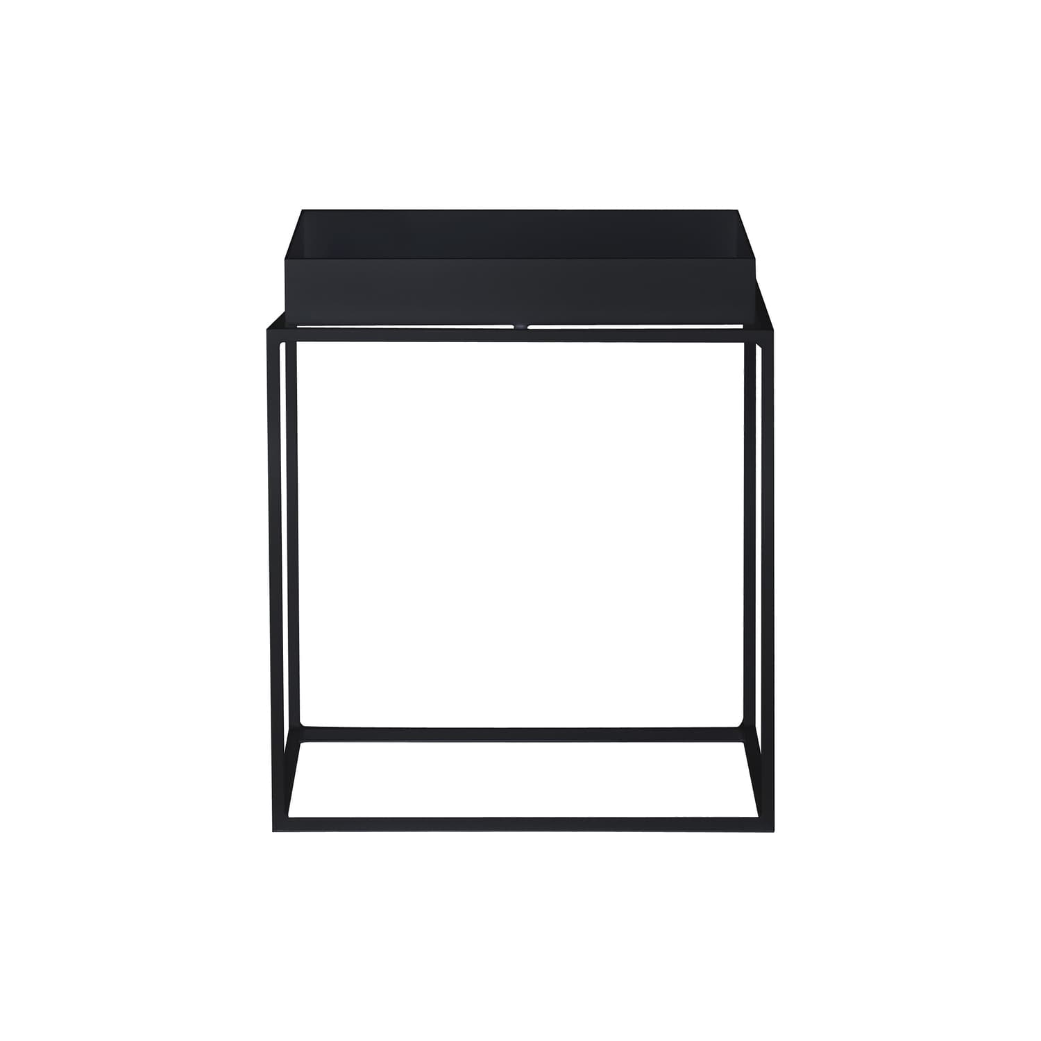 Hay - Tavolino d'appoggio Tray - Nero - Acciaio laccato - Designer Hay Studio