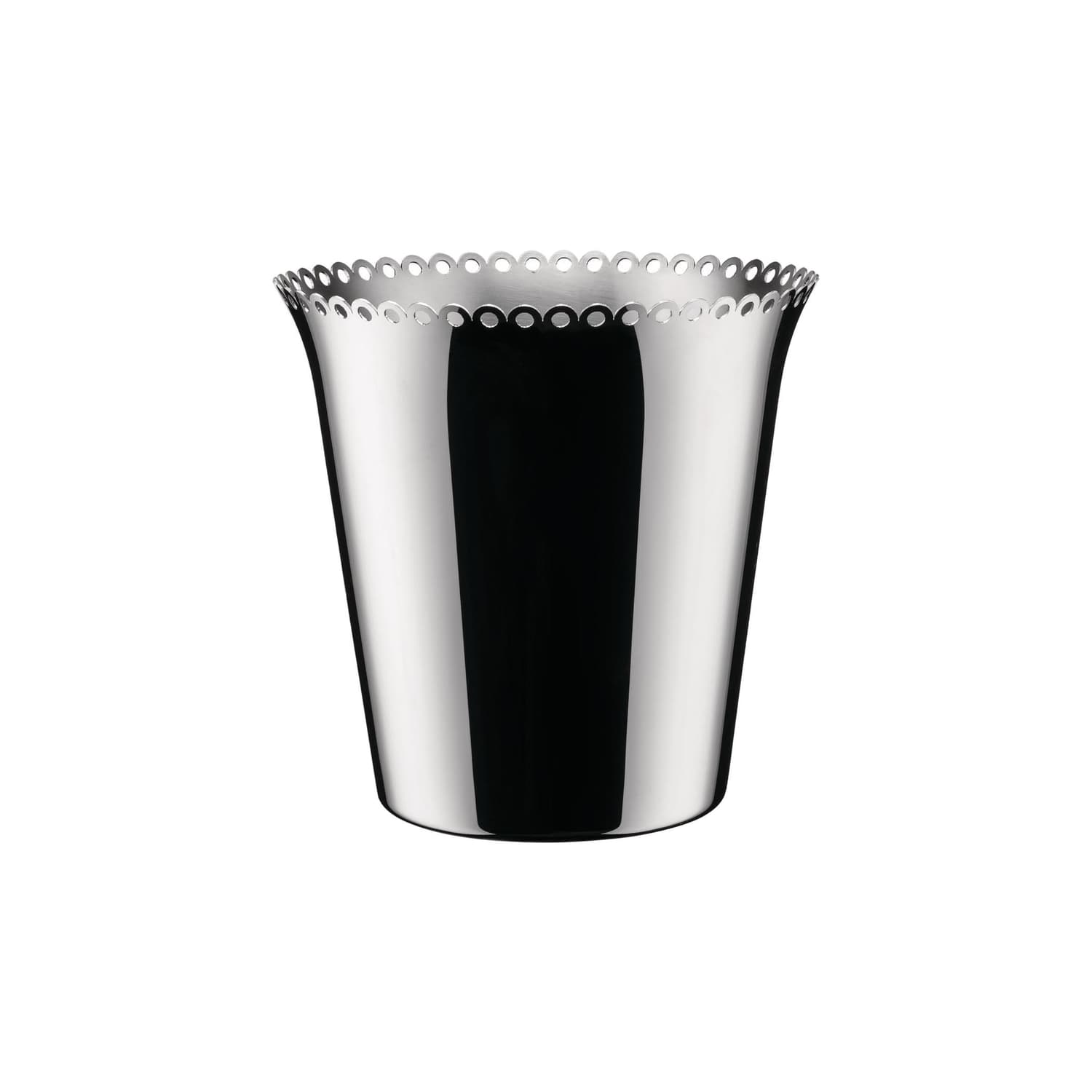 Alessi - Secchiello per ghiaccio Tornitore matto - Metallo - Acciaio inossidabile lucido - Designer Nika Zupanc