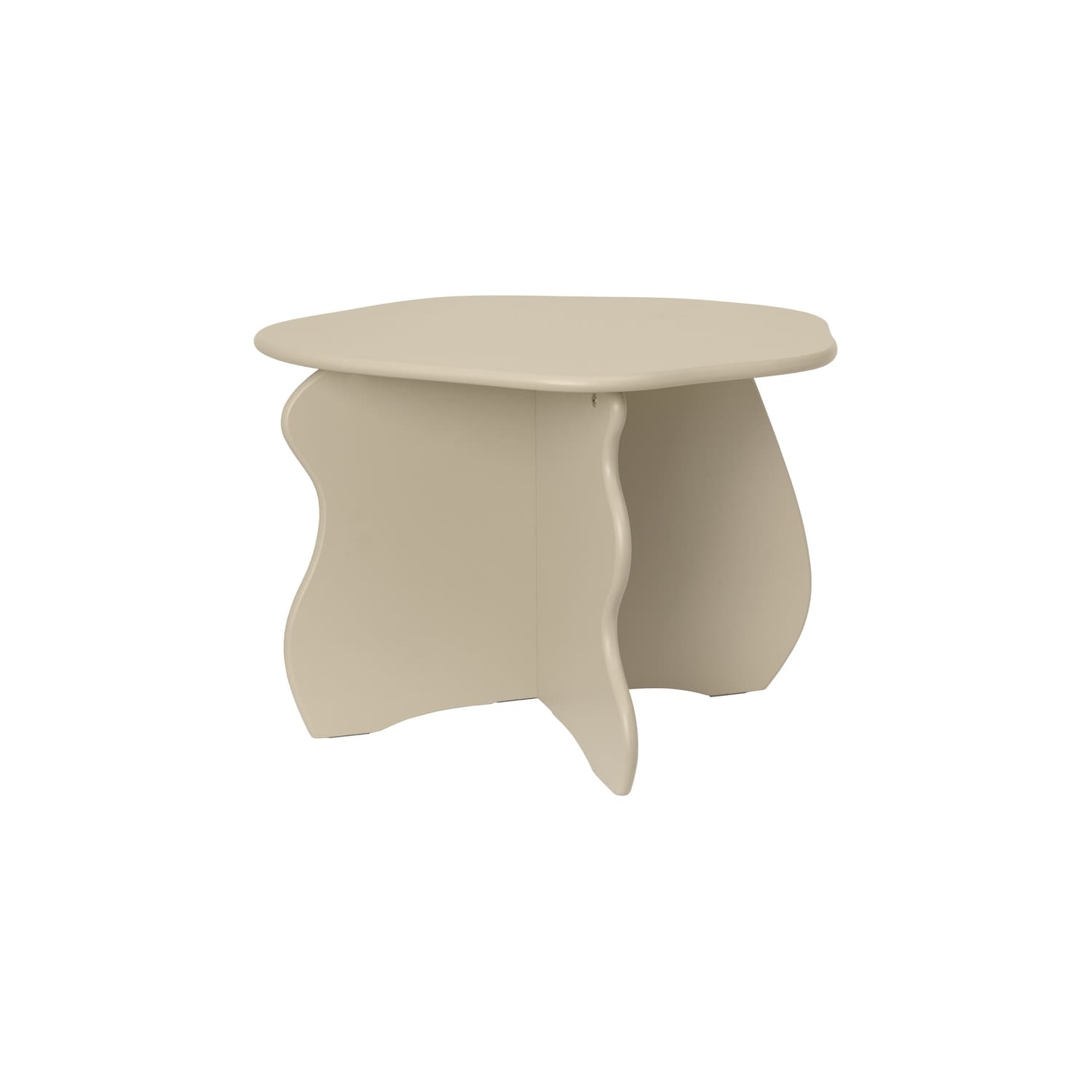 Ferm Living - Tavolo bimbi Slope - Beige - Pannelli in fibra di legno