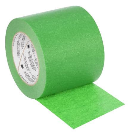 3M Nastro di carta in Carta crespa 2814, adesivo in Gomma, 50 m x 100mm x 0.12 mm, Verde