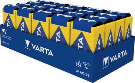 Varta Batteria da 9V, 589 mAh, Alcalina