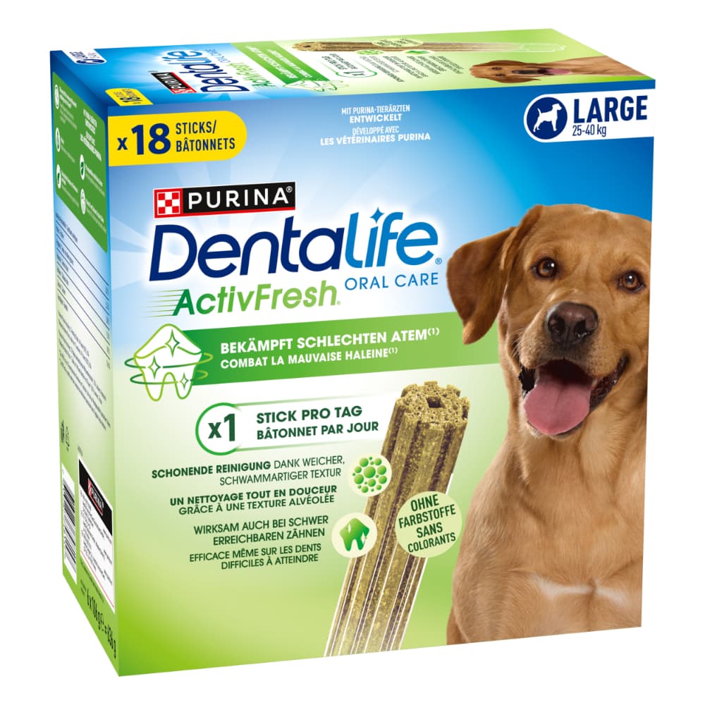 PURINA Dentalife Active Fresh Snack per cani di taglia grande - Set %: 36 Stick