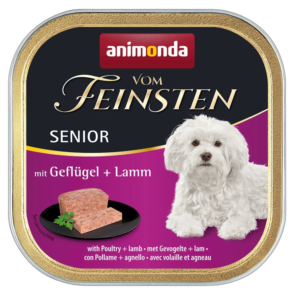 animonda Vom Feinsten Senior 6 x 150 g Alimento umido per cani - Pollame & Agnello