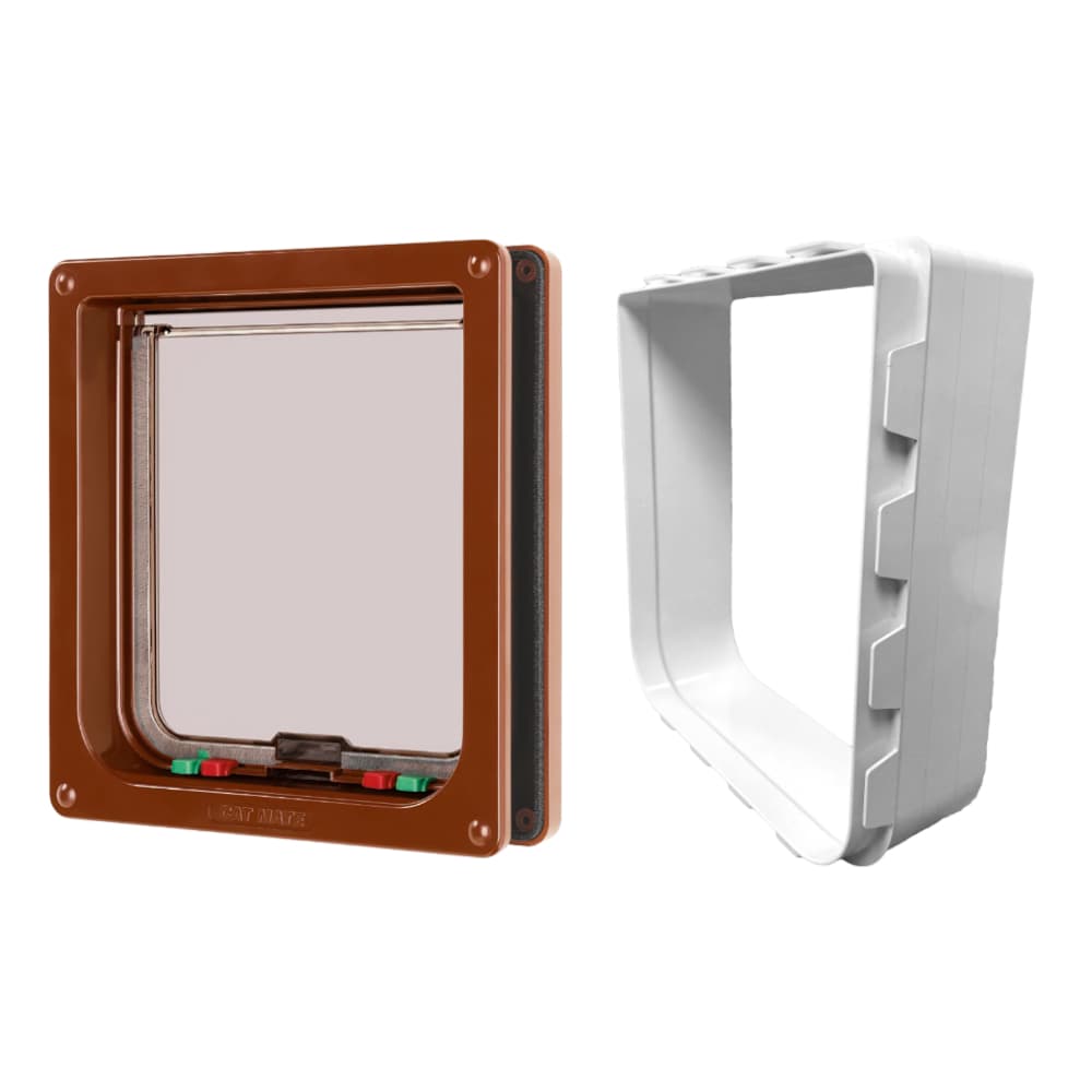 Gattaiola Cat Mate 221 Large - Set %: Gattaiola marrone + Fissaggio a parete