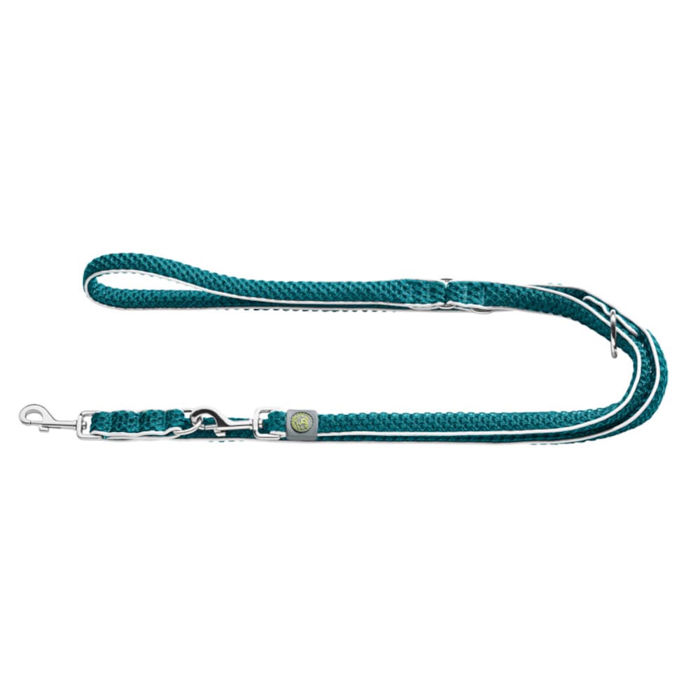 Guinzaglio regolabile Hunter Hilo, turchese - L 2 m x H 2 cm