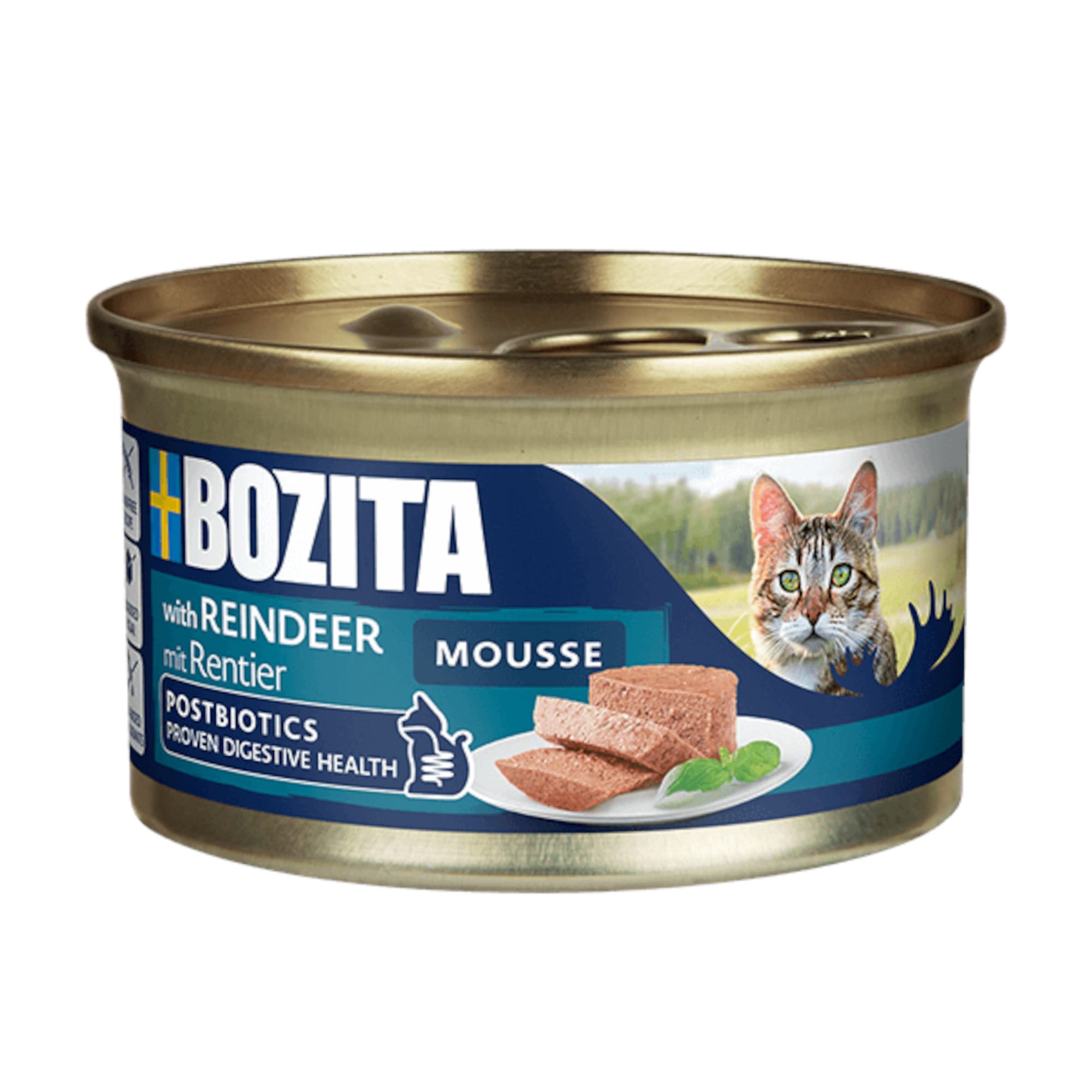Bozita Mousse Postbiotics 12 x 85 g - Renna