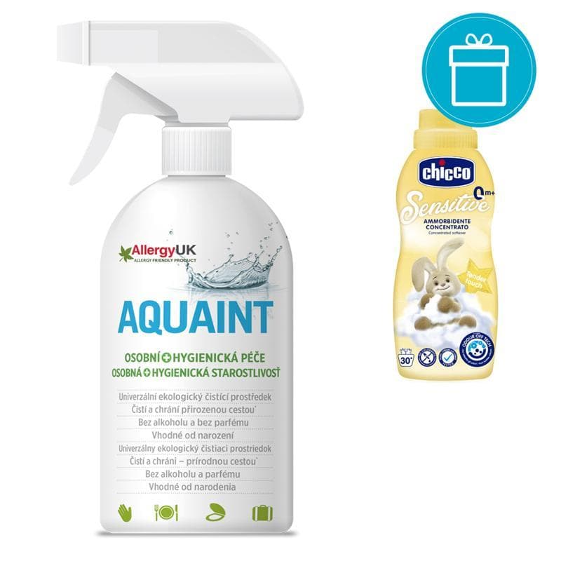 Ammorbidente CHICCO concentrato Tocco delicato, 750 ml + AQUAINT 500 ml