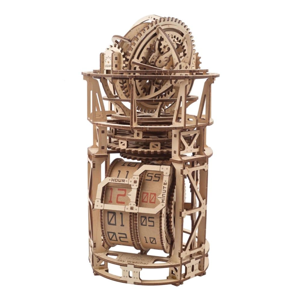 Ugears Puzzle 3D in legno meccanico Orologio con tourbillon