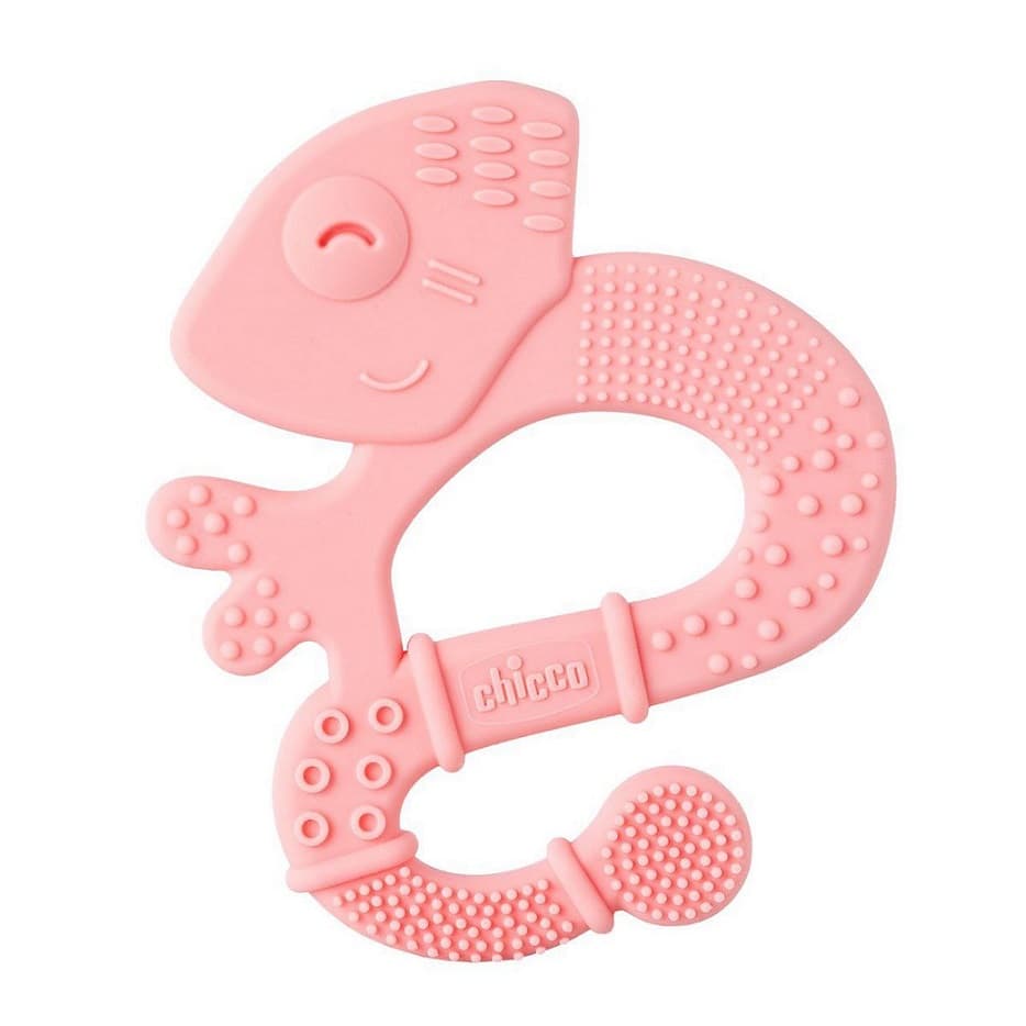 CHICCO Massaggiagengive in silicone Super Soft Chameleon rosa 2m+