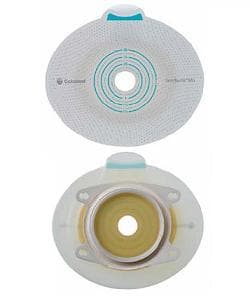 Sensura Mio Click placca adesiva 60 mm ritagliabile 10-55 mm 5 pezzi per sacca per stomia Coloplast