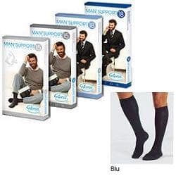 Gloria Med Man Support 15 Cotton Gambaletto 15 Blu 4