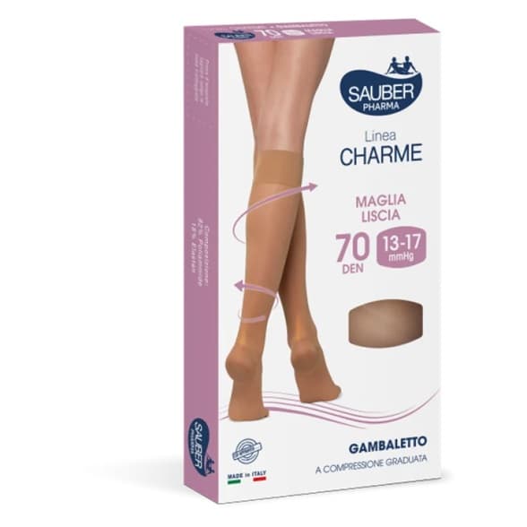 Sauber Linea Charme 70Den Gambaletto Camel Taglia 3