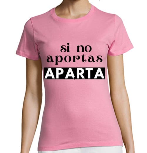 T-shirt donna taglio classico maniche corte se non per tas allontanati