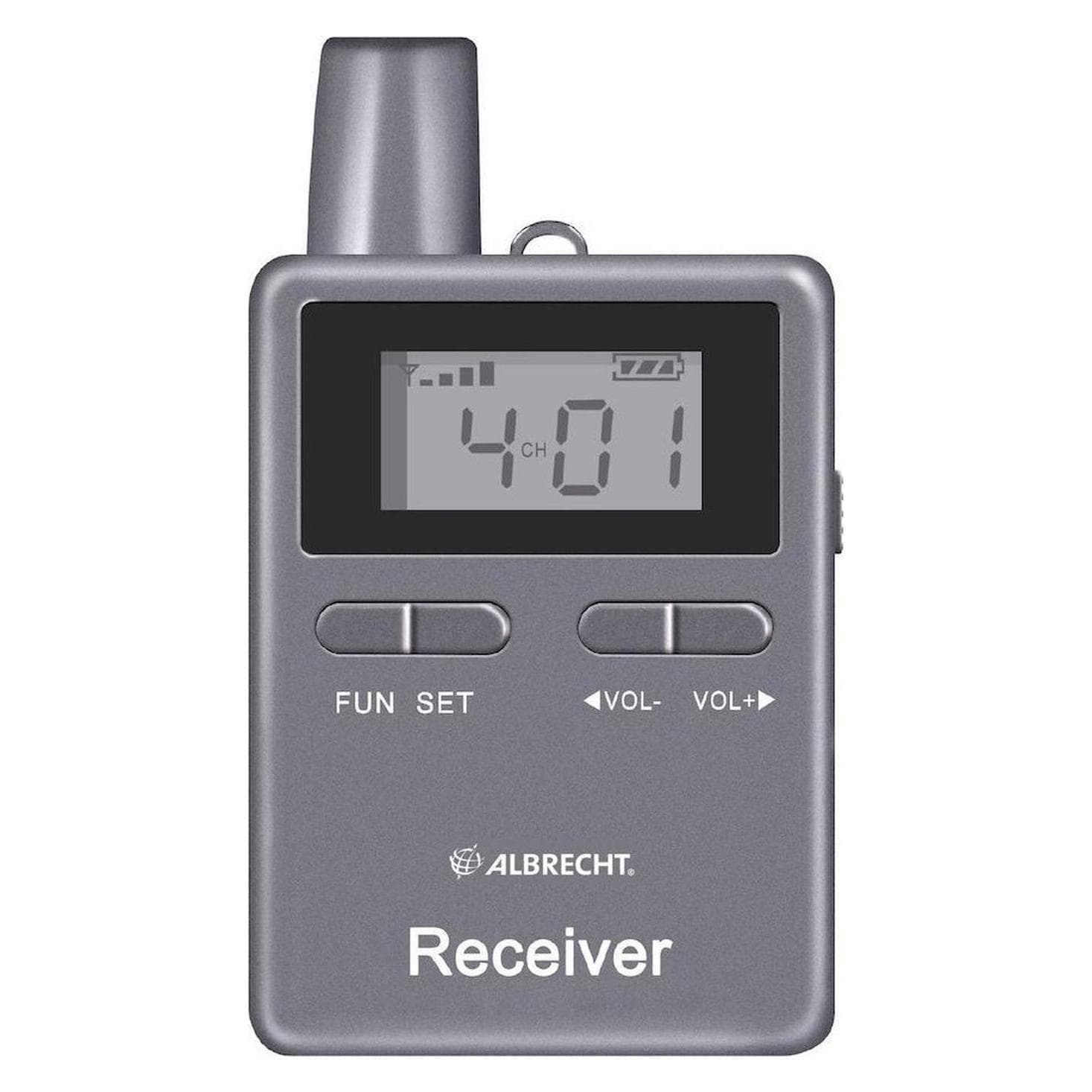 Albrecht Sistema di guide turistiche ATR 400 29970 (0.20 km), Walkie talkie, Grigio